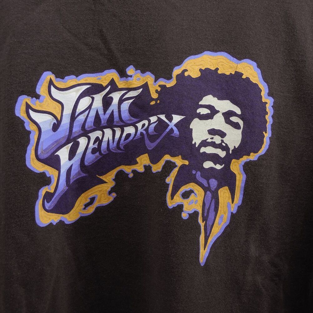 Vintage Jimi Hendrix Double Sleeve Hit Brown Mens Medium Long Sleeve Shirt.